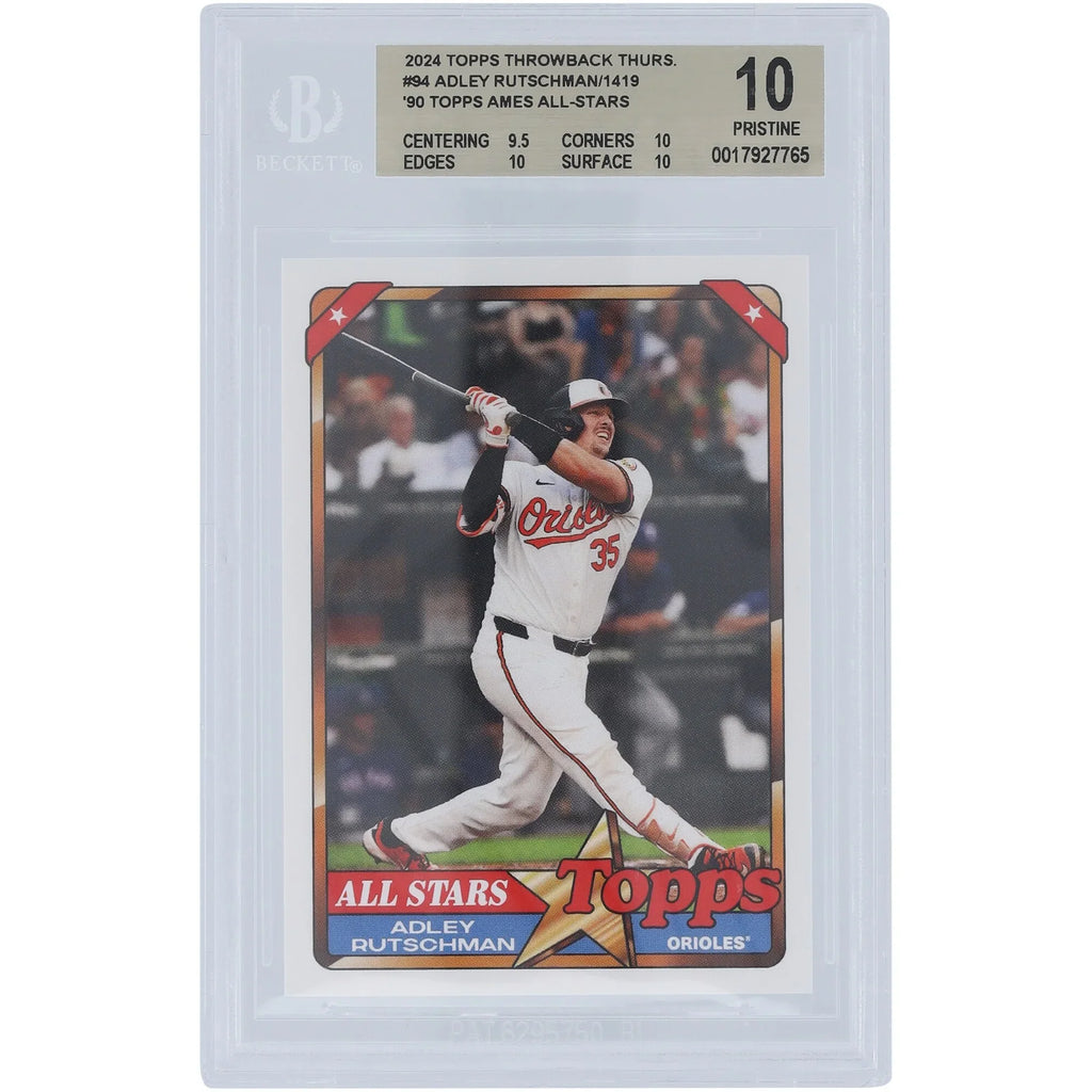 Adley Rutschman 2024 Topps TBT 90 Topps Ames All-Stars #94 | BGS 10 | 9.5 10 10 10