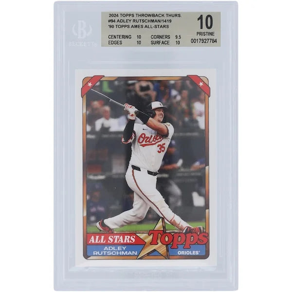 Adley Rutschman 2024 Topps TBT 90 Topps Ames All-Stars #94 | BGS 10 | 10 9.5 10 10