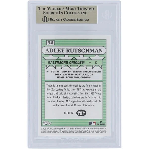 Adley Rutschman 2024 Topps TBT 90 Topps Ames All-Stars #94 | BGS 10 | 10 9.5 10 10