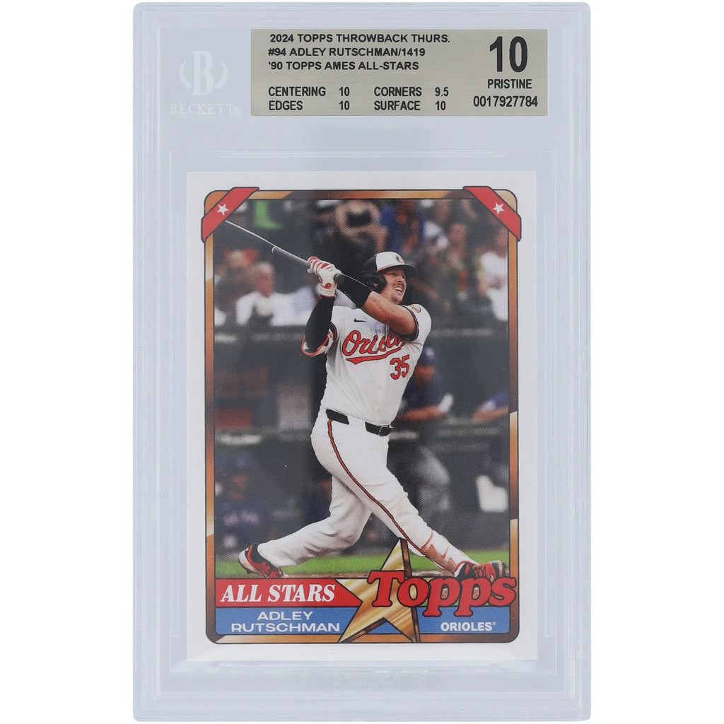 Adley Rutschman 2024 Topps TBT 90 Topps Ames All-Stars #94 | BGS 10 | 10 9.5 10 10