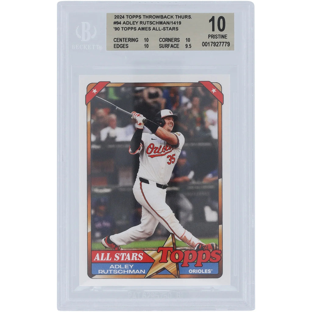 Adley Rutschman 2024 Topps TBT 90 Ames All-Stars #94 Card | BGS 10