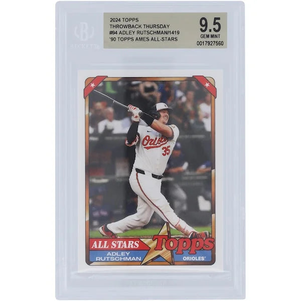 Adley Rutschman Orioles 2024 Topps TBT 90 #94 Card | BGS 9.5