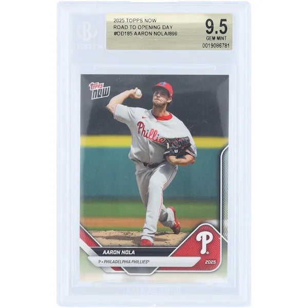 Aaron Nola 2025 Topps Now Road to Opening Day #OD-185 | BGS 9.5