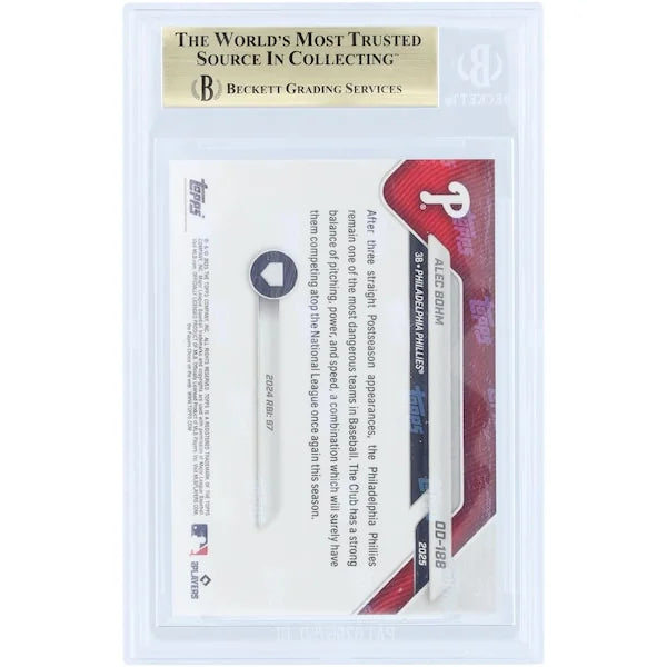Alec Bohm 2025 Topps Now Road to Opening Day #OD-188 | BGS 9.5