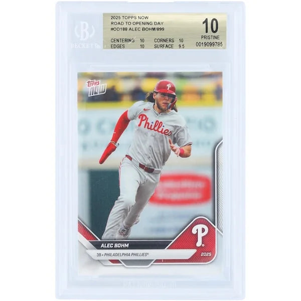 Alec Bohm 2025 Topps Now Road to Opening Day #OD-188 | BGS 10 | 10 10 10 9.5
