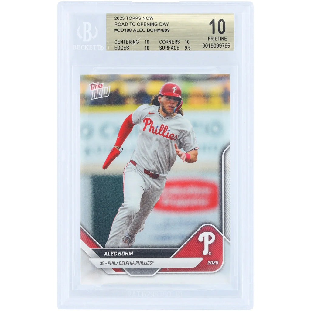 Alec Bohm 2025 Topps Now Road to Opening Day #OD-188 | BGS 10 | 10 10 10 9.5