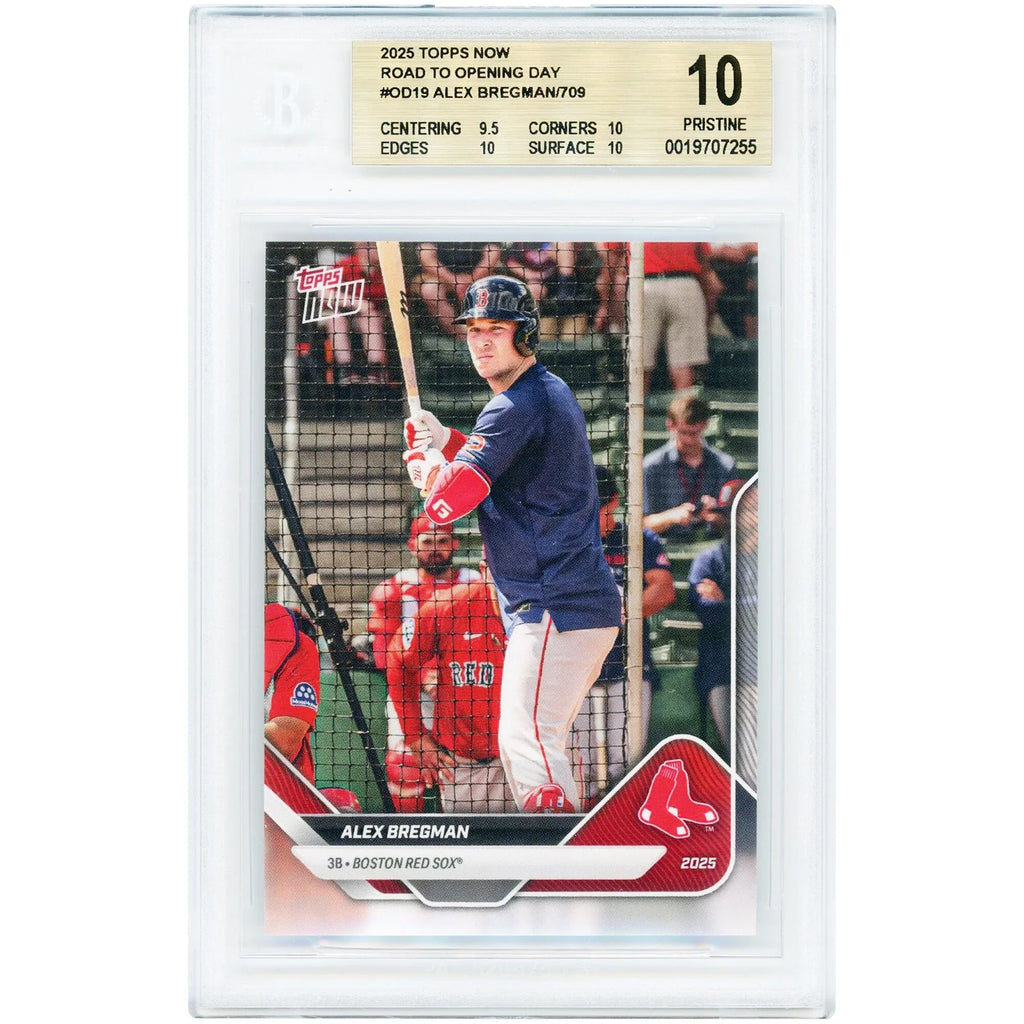 Alex Bregman 2025 Topps Now Road to Opening Day #OD-19 | BGS 10