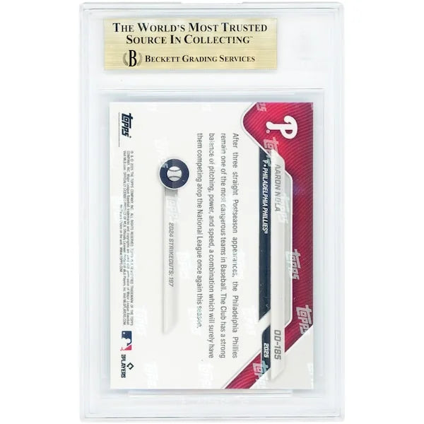 Aaron Nola 2025 Topps Now Road to Opening Day #OD-185 | BGS 10 | 10 9.5 10 10