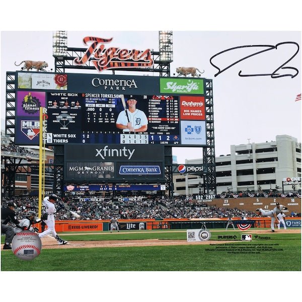 Spencer Torkelson Detroit Tigers Fanatics Authentic Autographed 8" x 10" First At Bat Photograph