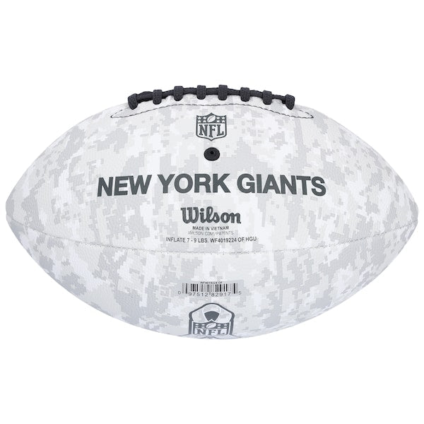 Theo Johnson New York Giants Autographed Fanatics Authentic Wilson 2024 Salute To Service Football