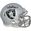 Tim Brown Oakland Raiders Autographed Fanatics Authentic Riddell Speed Mini Helmet with "HOF 2015" Inscription