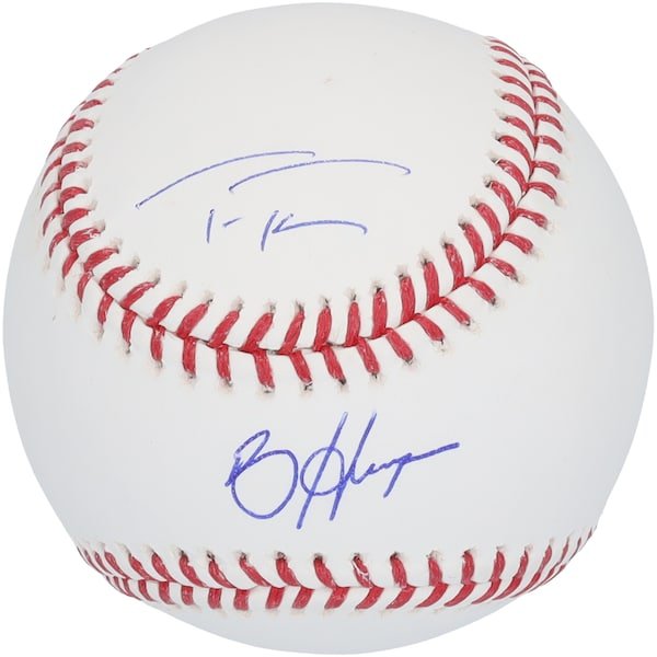 Trea Turner & Bryce Harper Philadelphia Phillies Autographed Fanatics Authentic Baseball