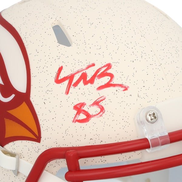 Trey McBride Arizona Cardinals Autographed Fanatics Authentic Riddell 2025 Rivalry Speed Mini Helmet