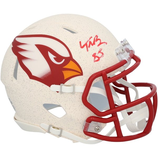 Trey McBride Arizona Cardinals Autographed Fanatics Authentic Riddell 2025 Rivalry Speed Mini Helmet