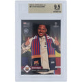 Vitor Roque Barcelona 2023-24 Topps Now UCL Joins Barca #87 BGS Authenticated 9.5 Rookie Card